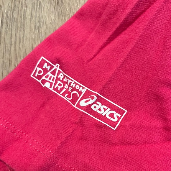 ASICS Hot Pink Paris Marathon 2012 Workout Tee - Picture 2 of 4